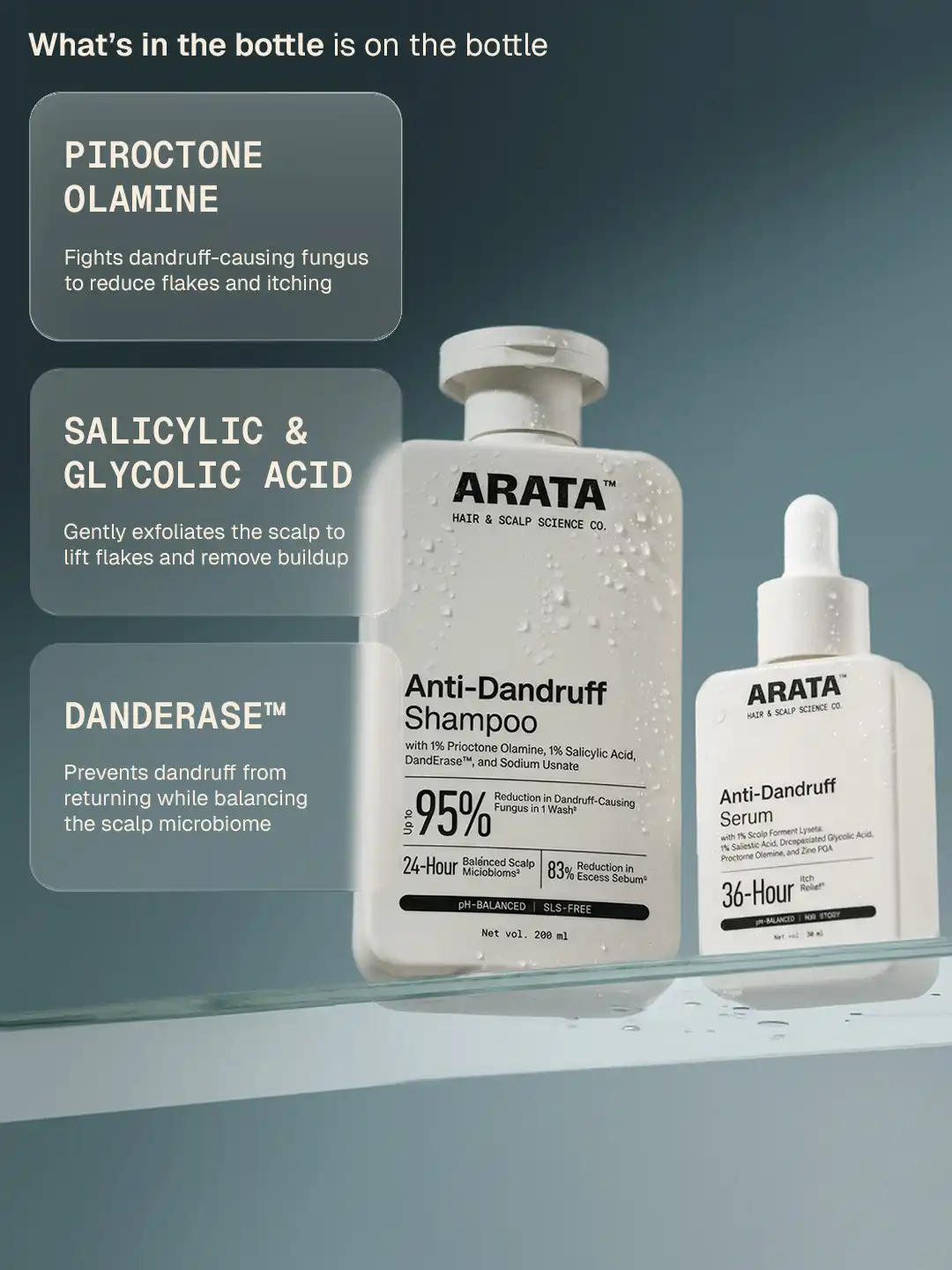 Arata Anti-Dandruff Shampoo & Serum Combo - Image 4