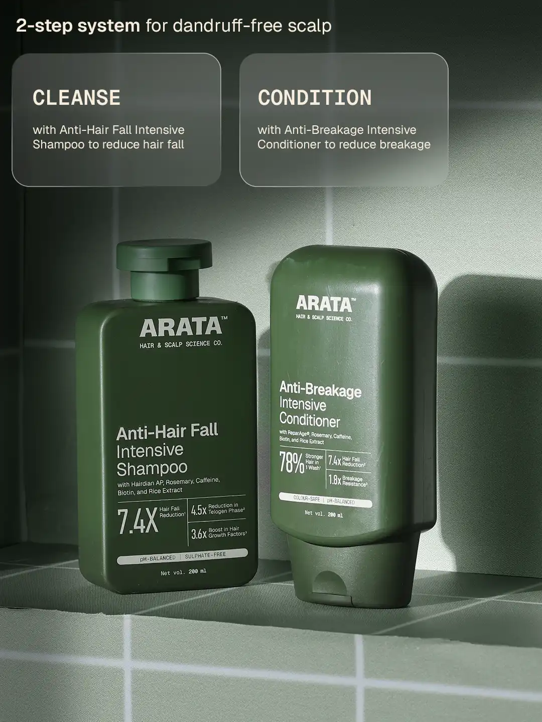 Arata Anti-Hair Fall Shampoo & Conditioner Combo - Image 5