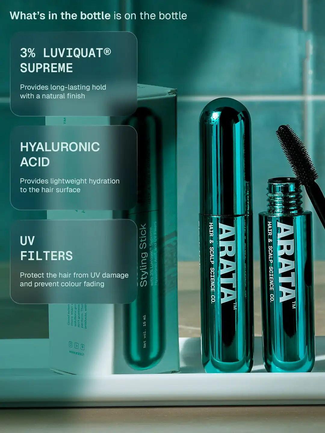 Sleek Hair Styling Stick - 15 ml - BYOB - Image 4