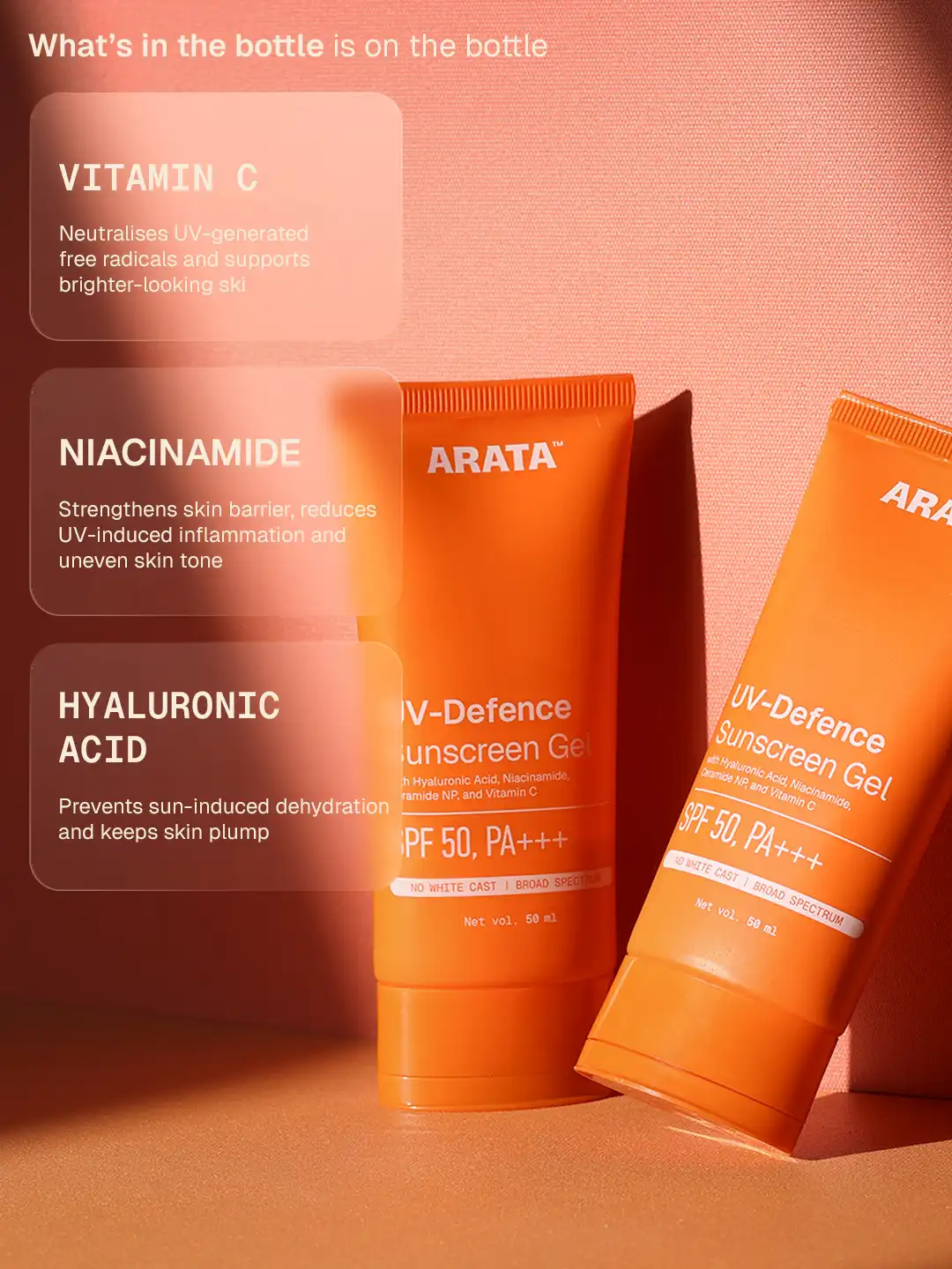 UV-Defence Sunscreen Gel - 50 ml - BYOB - Image 4
