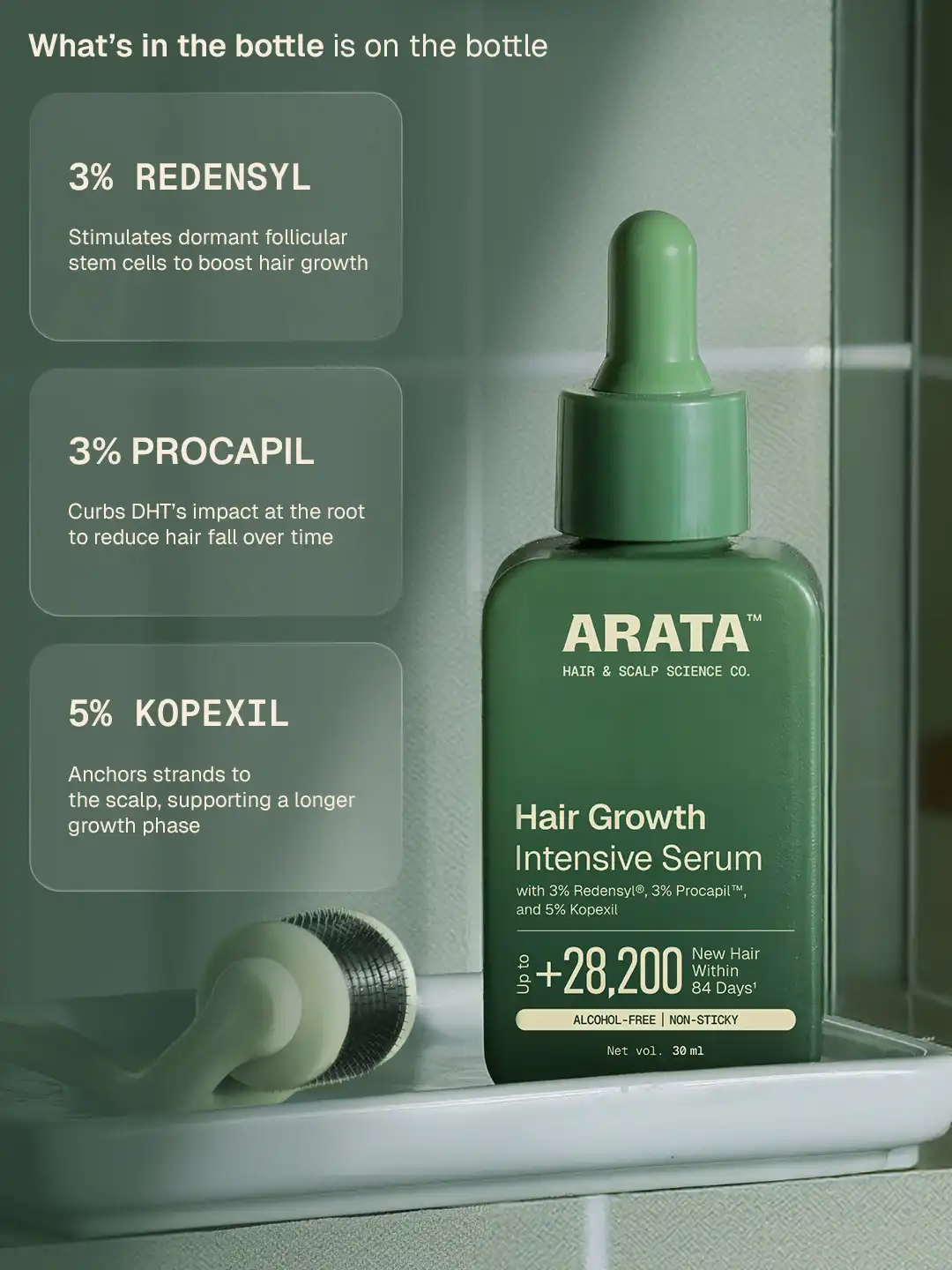 Arata Hair Growth Intensive Serum - Pack of 3 - Image 4
