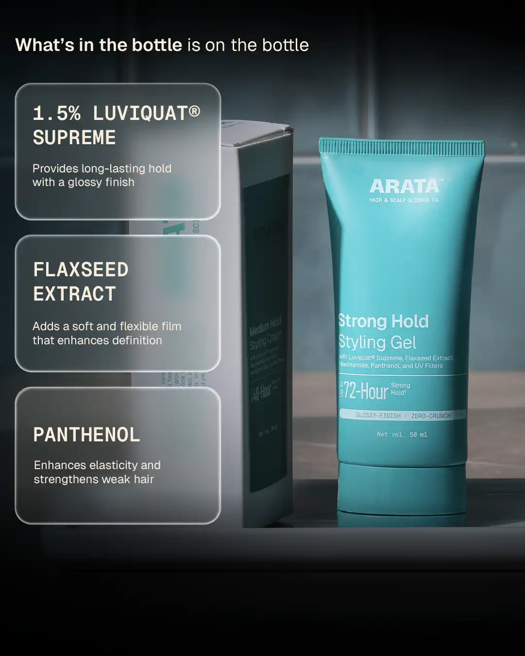 Strong Hold Styling Gel - 50 ml - Image 5
