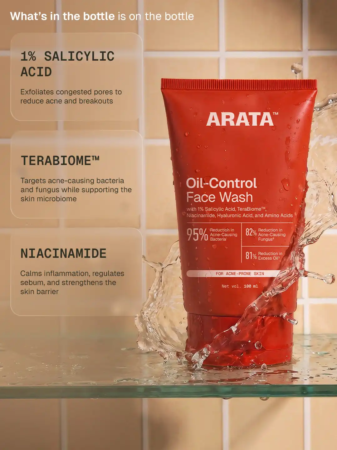 Oil-Control Face Wash - 100 ml - Image 4