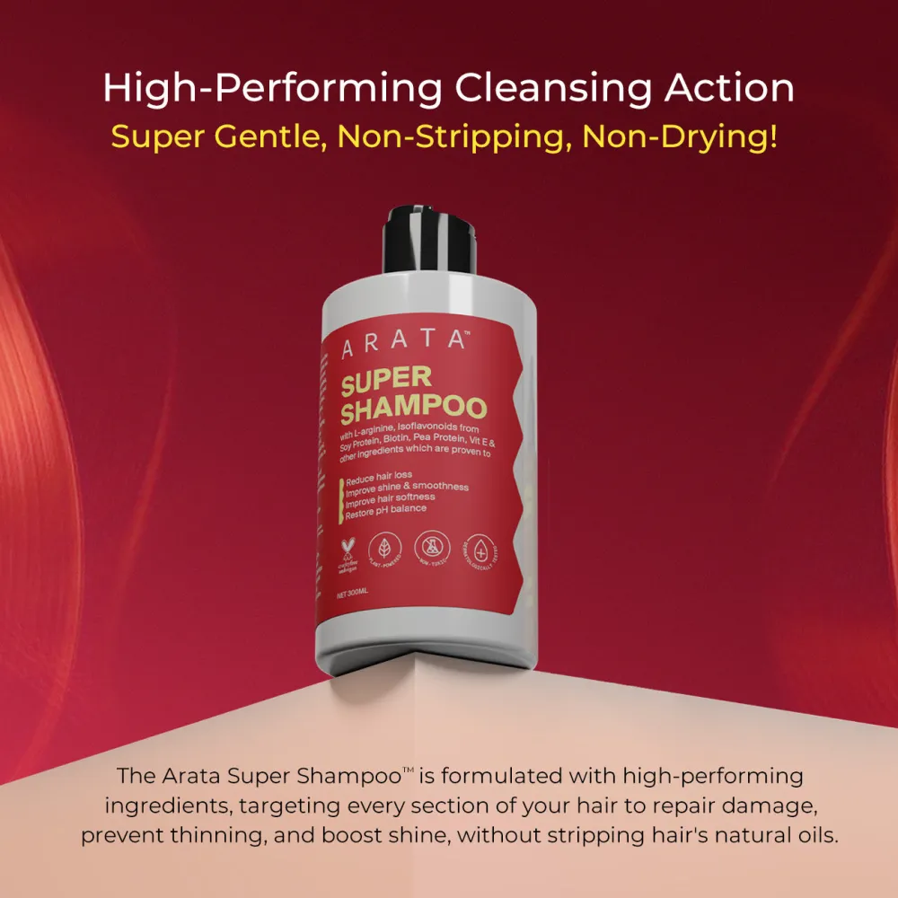 Biotin & Protein Rich  Super Shampoo™ for Daily Nourishment, Damage & Frizz Control - 300ml - Image 6