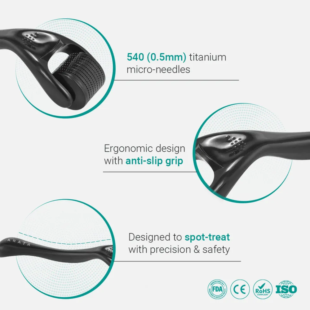 Hair Regrowth Derma Roller With Titanium Needles - Image 3