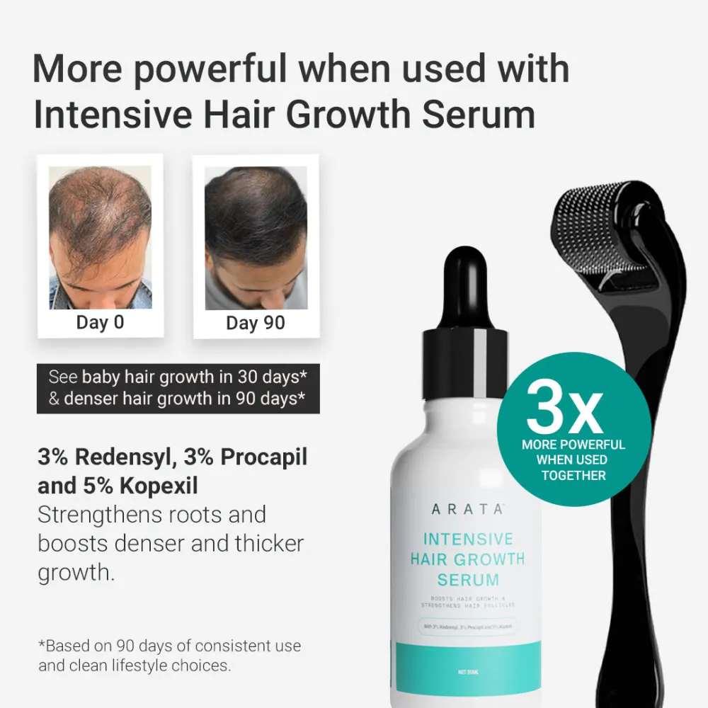 Hair Regrowth Derma Roller With Titanium Needles - Image 5