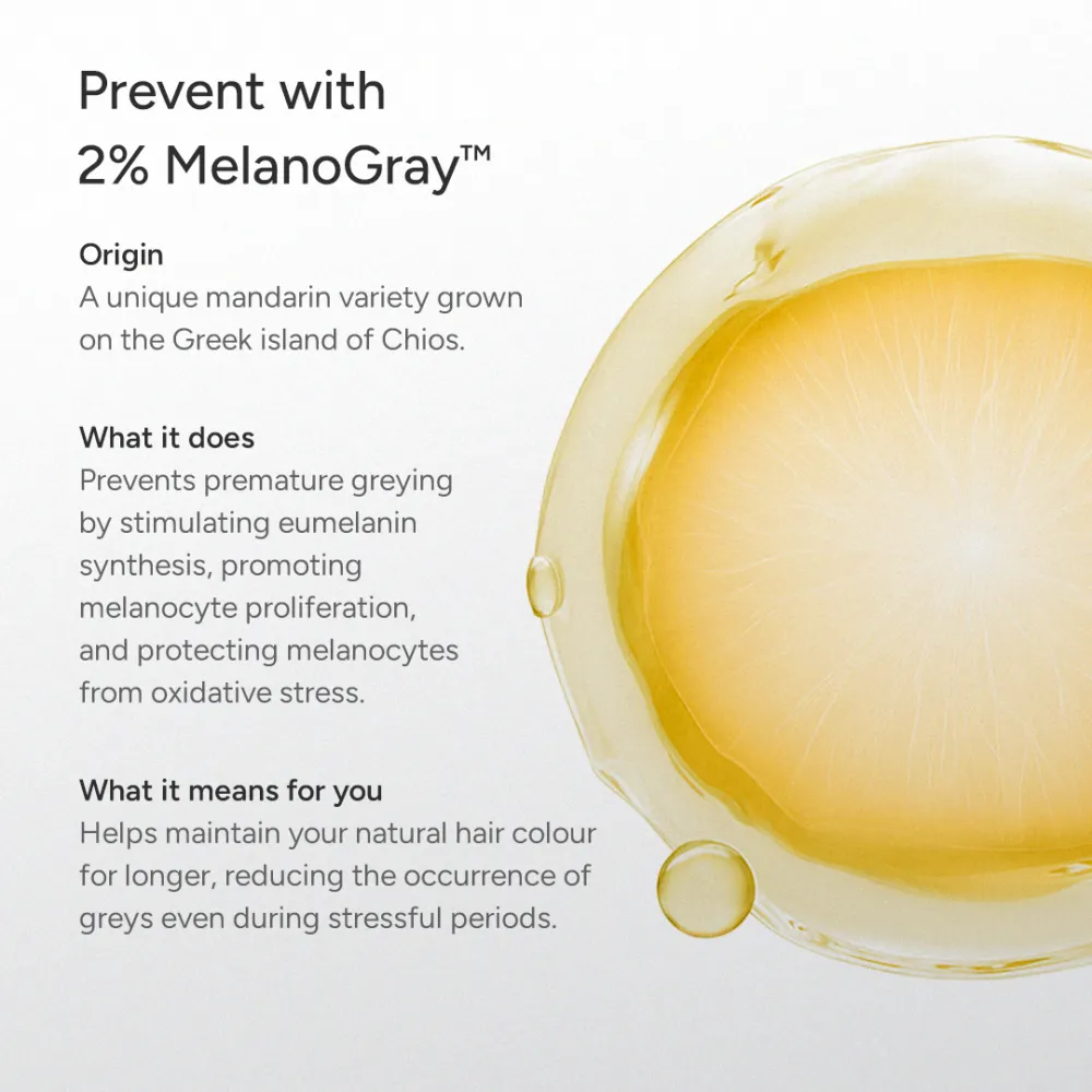 MelanoBoost™ Anti-Grey Hair & Beard Serum with MelanoGray™, Silverfree™, Arcolys® & Vegan Keratin - 30ml - Image 5