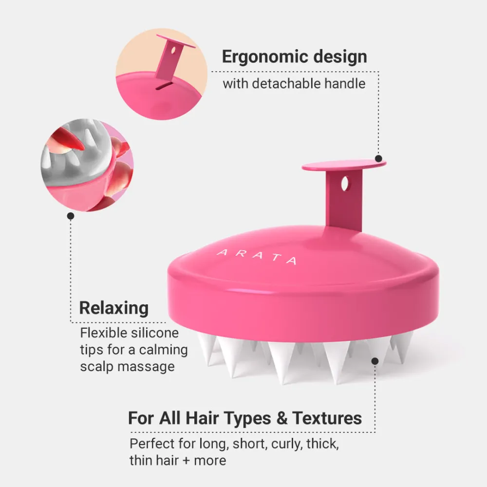 Scalp Massager With Soft Silicone Bristles - Image 3