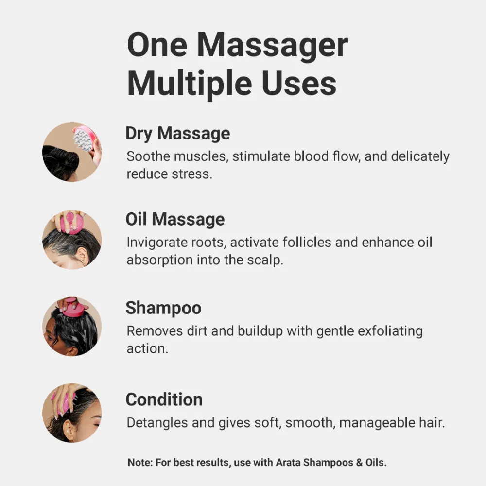 Scalp Massager With Soft Silicone Bristles - Image 4