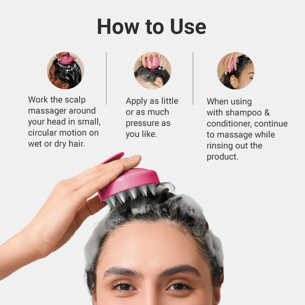Scalp Massager With Soft Silicone Bristles - Image 5