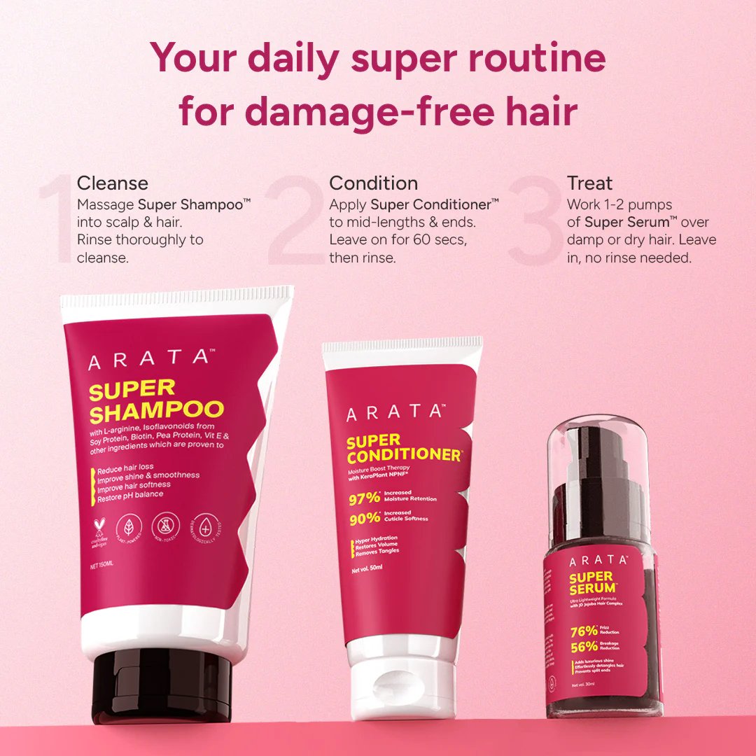 Arata - No Damage Super Box | Super Shampoo, Super Conditioner & Super Serum - Image 8